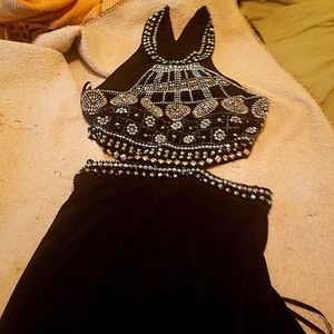 Beaded Style Long Formal Dress